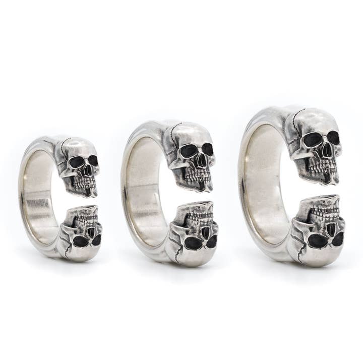 Black Feather Design – wholesale Band/stacked ring – Twin Flame