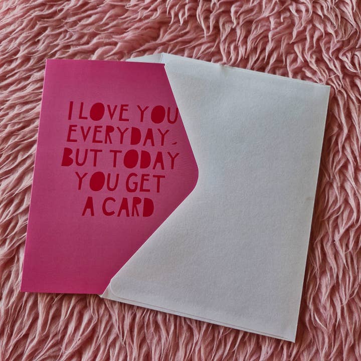 Today you get a card greeting card for wholesale by Jade Muat-Dodd