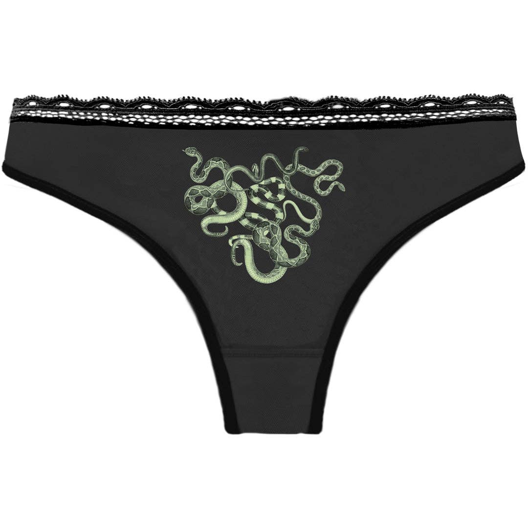 jadesnakes Obsidian Jade Snakes Thong for wholesale on Faire3