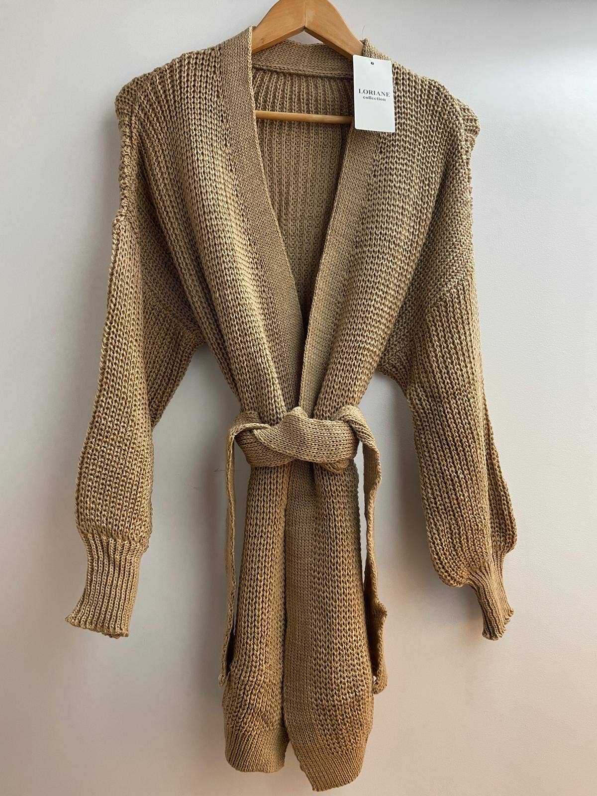 LORIANE – Engroshandel Cardigan - Dame – Strikket mesh-vest i one size med puffede ærmer7