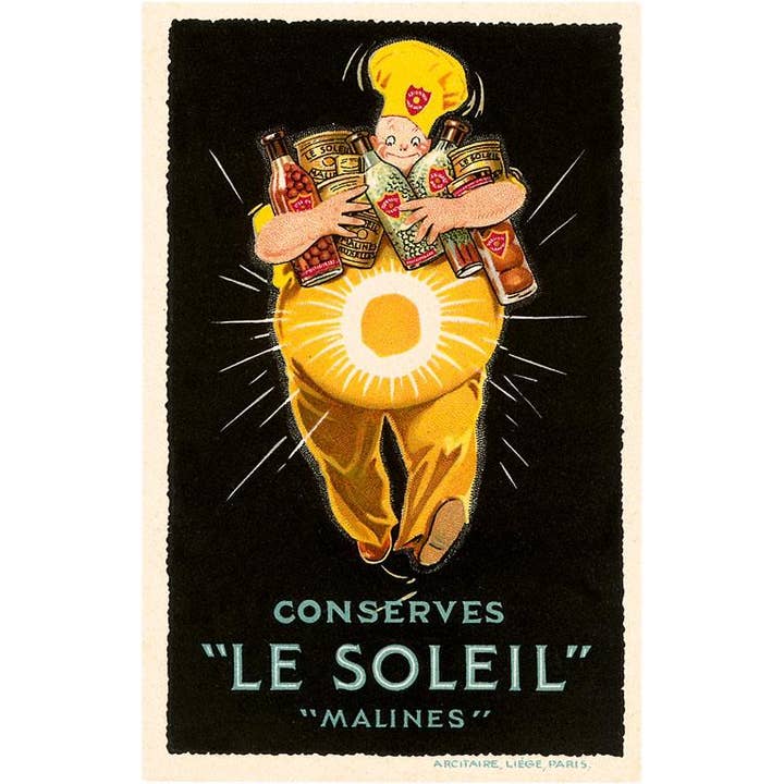 Vykort FG-08 Fransk Syltreklam för wholesale av Found Image Press