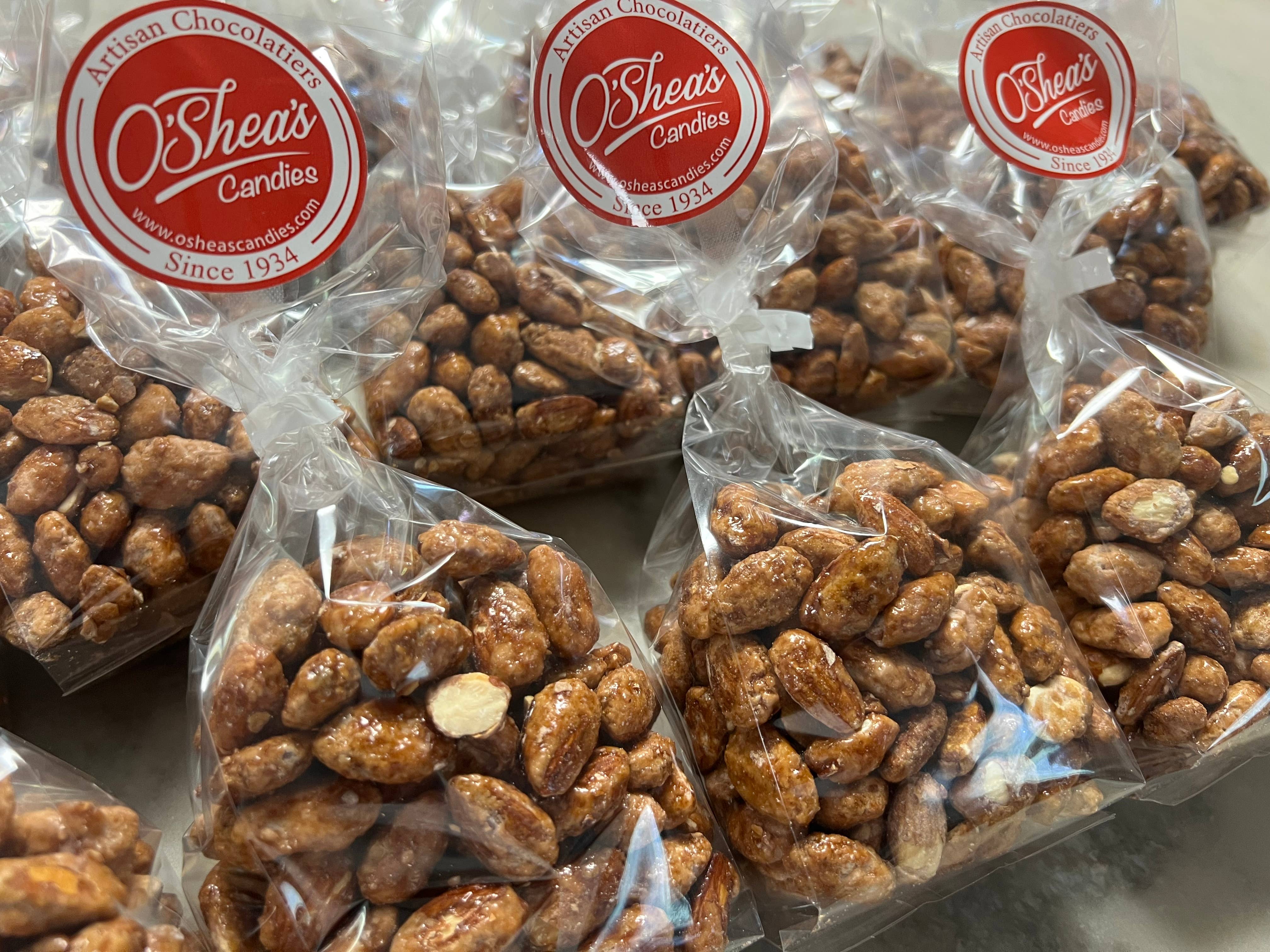 O'Shea's Candies Sweet Shop - Wholesale Nuts - Nut Snack Pack 1/2# Old Fashioned Toffee 🍁 Almonds w/Flair3