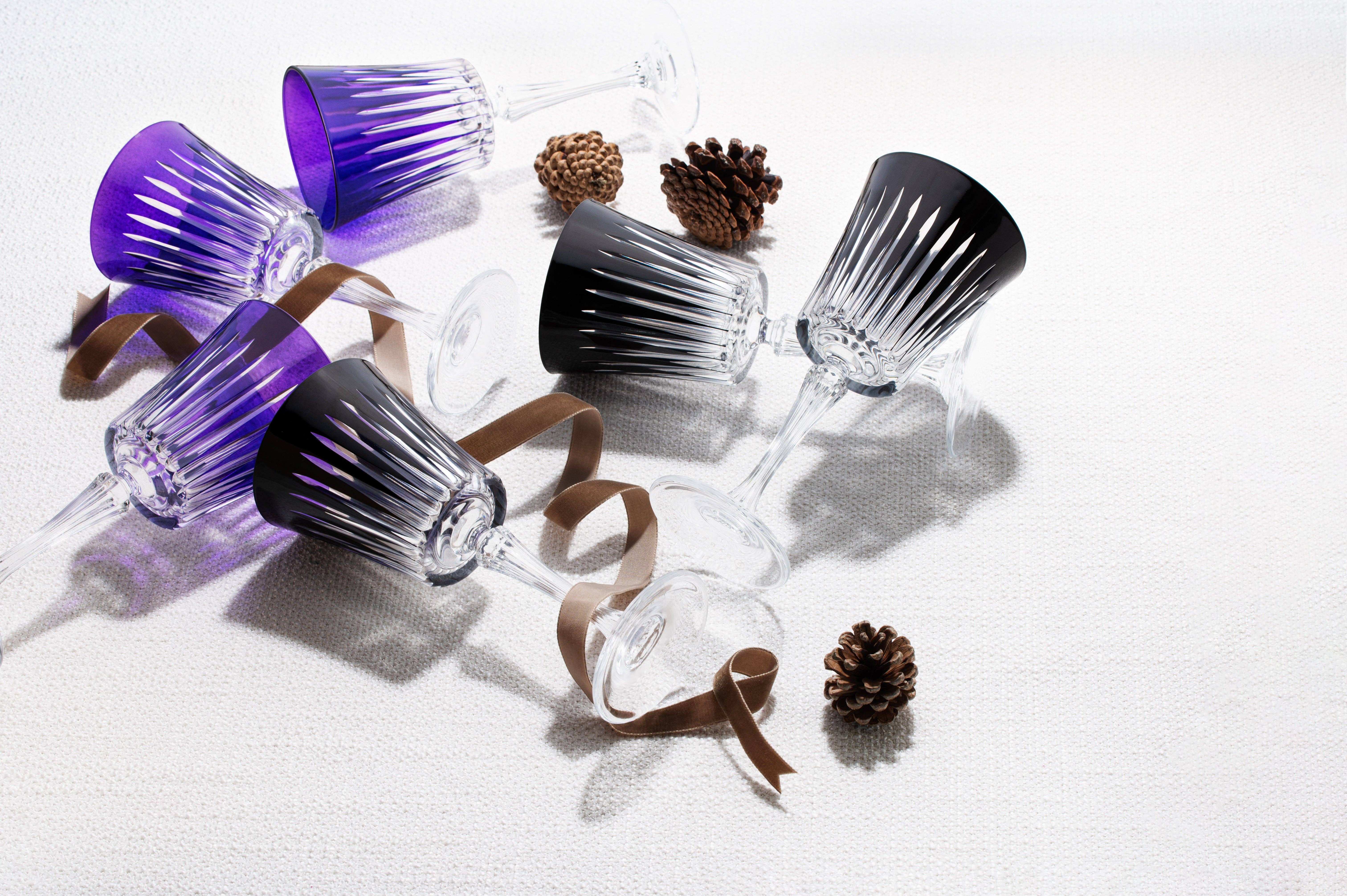 Barski - Wholesale Wine Glass - Onyx White Wine Glass Assorted, 7.5 oz. Set of 63