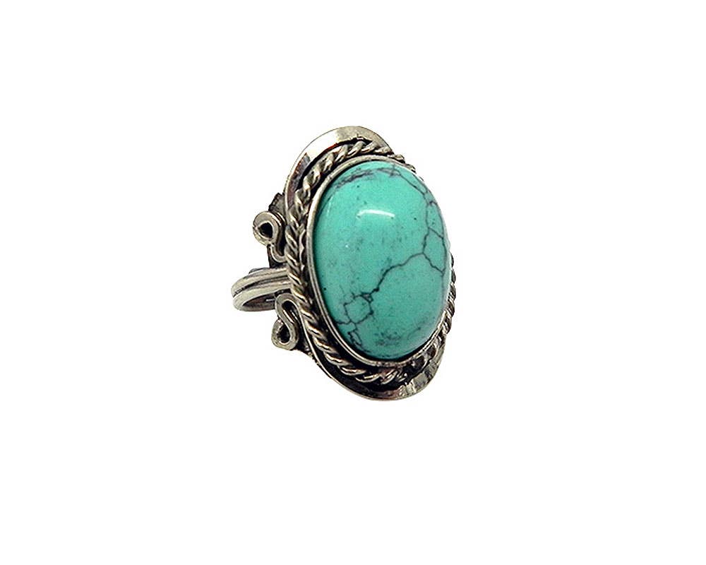 Pichincha - Wholesale Cocktail/Statement Ring - Semi Precious Stone Assorted Shape Adjustable Metal Ring14