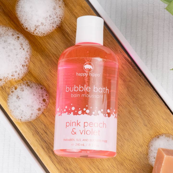 Pink Peach & Violet  - Liquid Bubble Bath for wholesale by Happy Hippo Bath