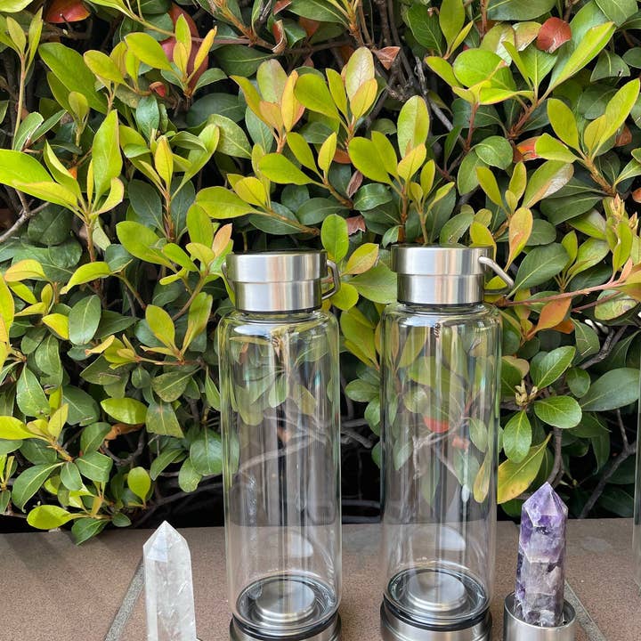 CaNatureLover - Wholesale Water Bottle - USA Crystal Water bottle Infuser for Healing. Made in USA5