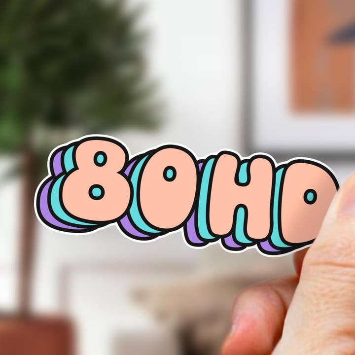 ADHD 80HD 3” sticker for wholesale by Art Attack Studios