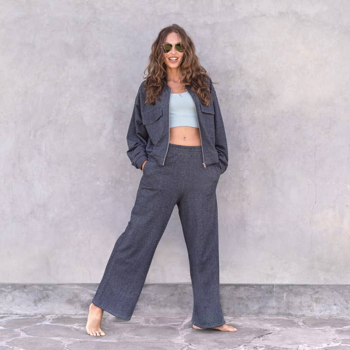 Daphne jeans loungewear, Marlene style, high elastic waistband for wholesale by Jaya