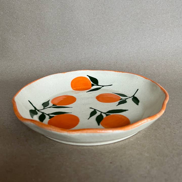 Ninth House Goods - Wholesale Salad plate - Mandarins Lunch/Salad Plate2