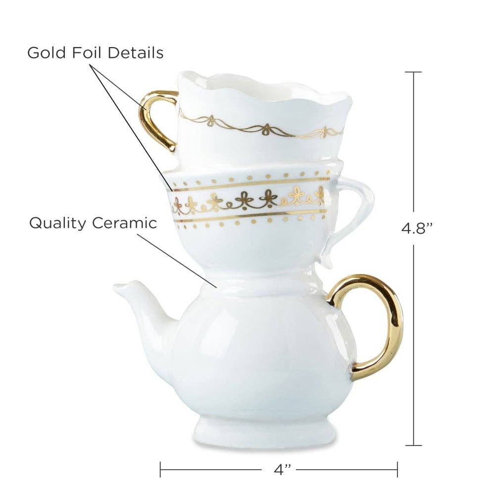 Kate Aspen - Vendita all'ingrosso Vasi - Vaso in ceramica Tea Time Whimsy - Dimensione media5