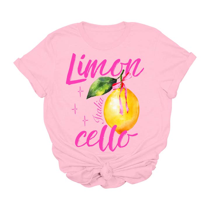 Limoncello Graphic T-Shirt | Italia Lemon Aesthetic Tee | Cute Summer Vacation Shirt | Watercolor Fruit Tee for Women | Amalfi Coast Inspired T-Shirt | Italian Style Lemon Lover Gift for wholesale by House of Savvy