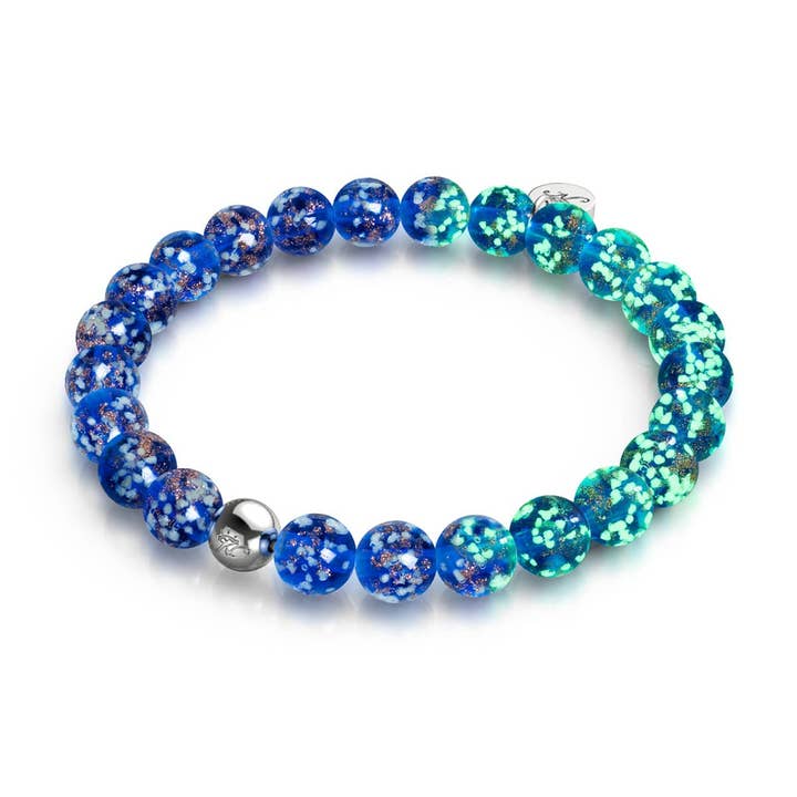 Sapphire | .925 Sterling Silver | Firefly Glass Bracelet for wholesale by NOGU