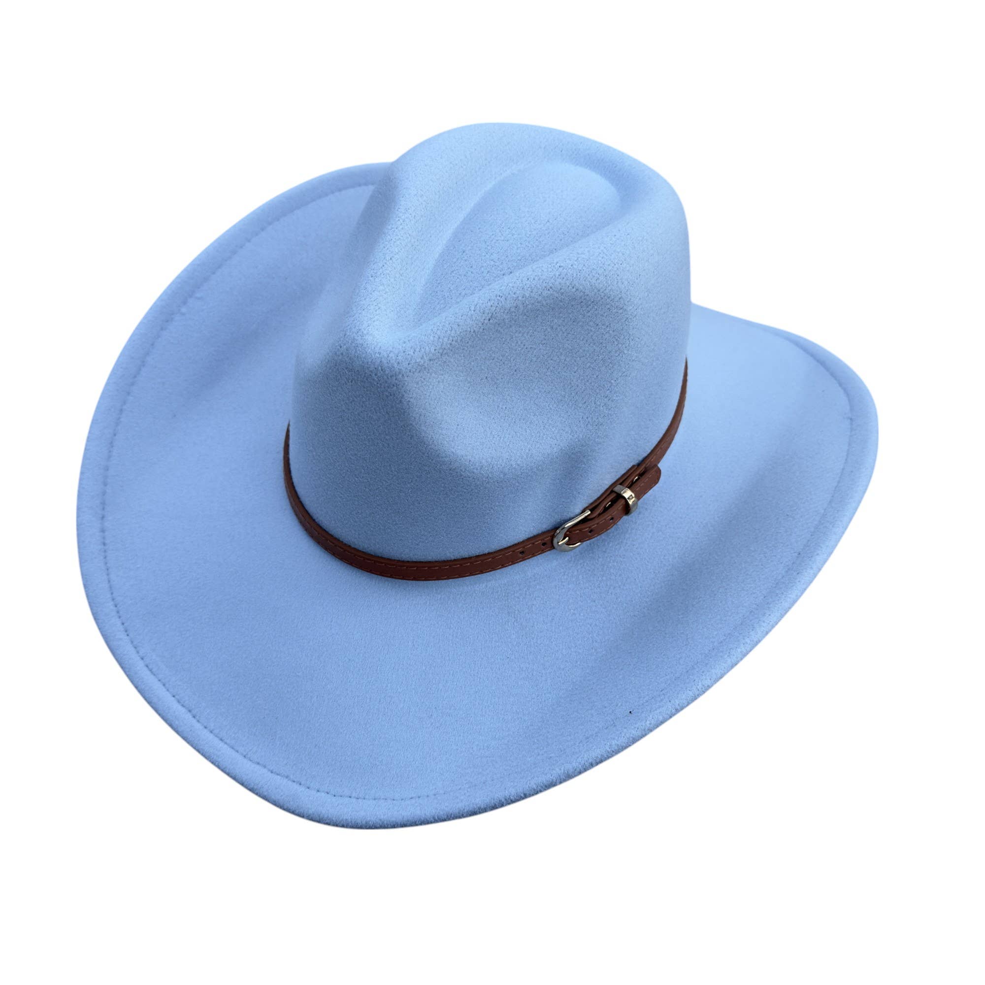 Portia Hat - Wholesale Cowboy Hat - Women's - Vegan Cowboy Hat – Western Charm with Belt Detail6