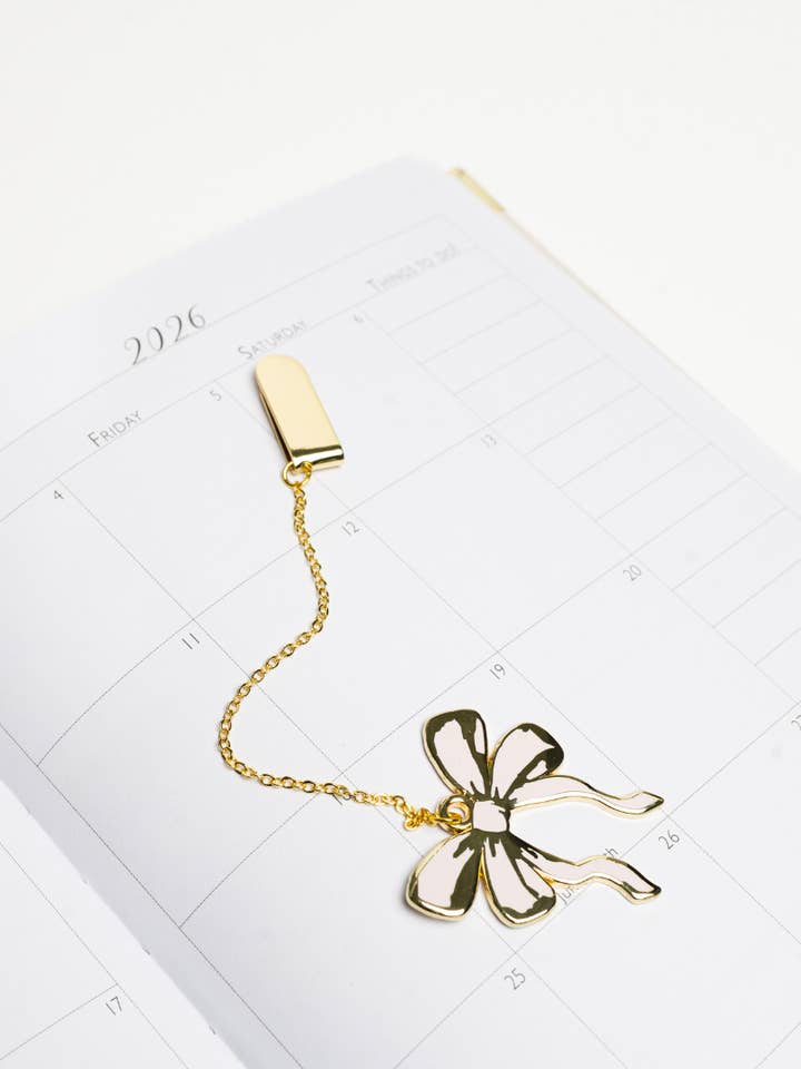 Bow Enamel Bookmark for wholesale by Planned and Proper