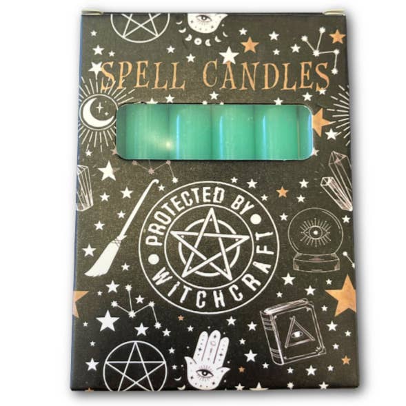Crystal Magick Wholesale Ltd - Wholesale Votive Candle - Green Spell Candles