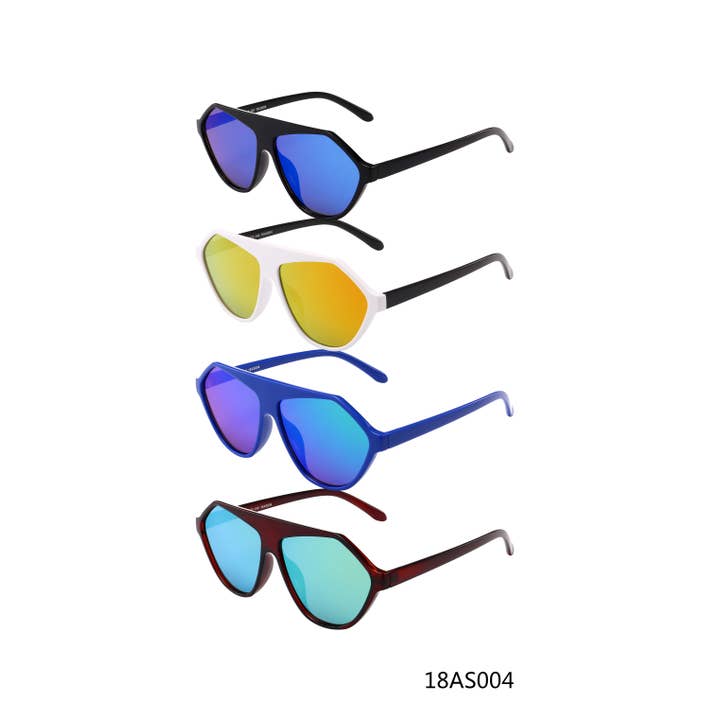 Summer Retro Sunglasses For Men Assorted 12 Pack for wholesale by Trio Trading