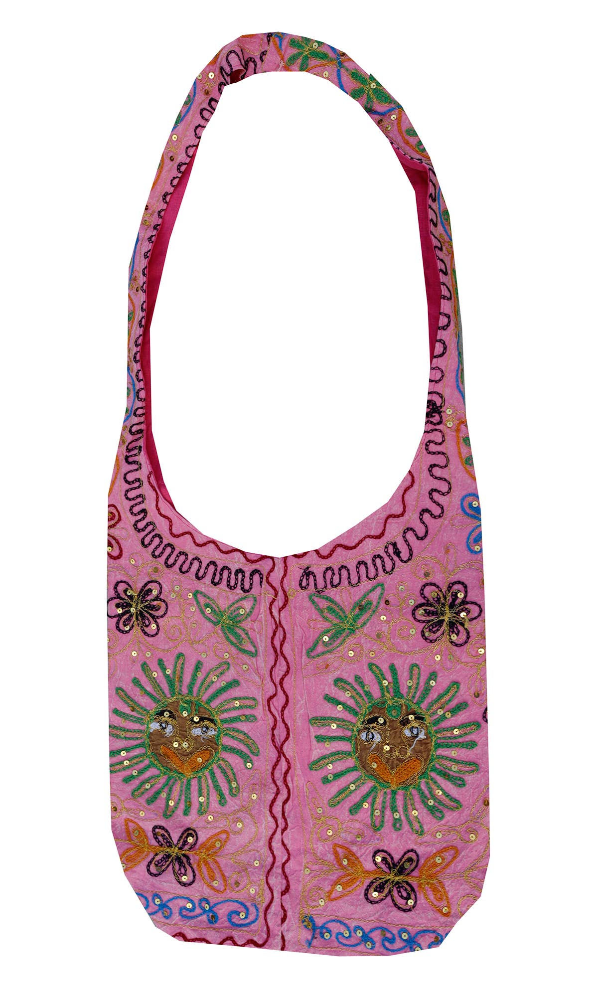 Lungta Imports - Wholesale Crossbody Bag - Women's - Sun Patch Bohemian Hippie Sling Crossbody Bag0