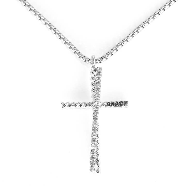 Good Works Make A Difference - Wholesale Pendant/Charm Necklace - Good Works Grace Cross Necklace