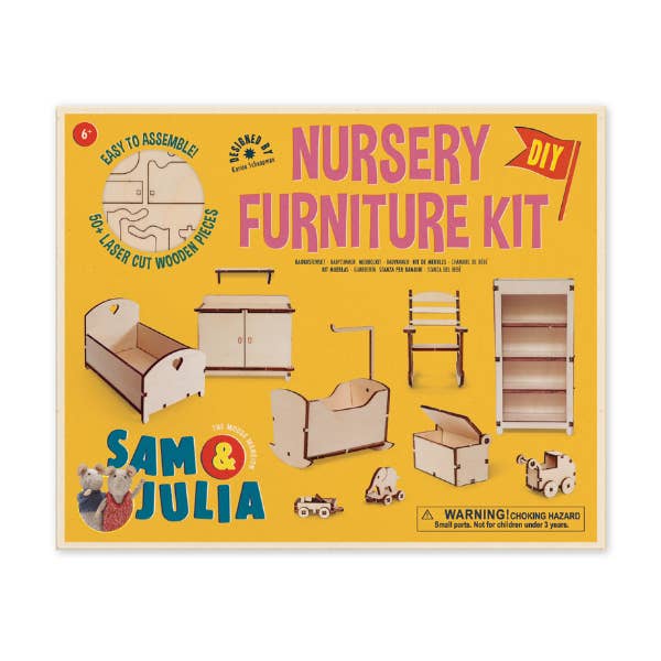 Het Muizenhuis - Wholesale DIY Craft Kit - Kids DIY Dollhouse Furniture Kit - Nursery (Scale 1:12)