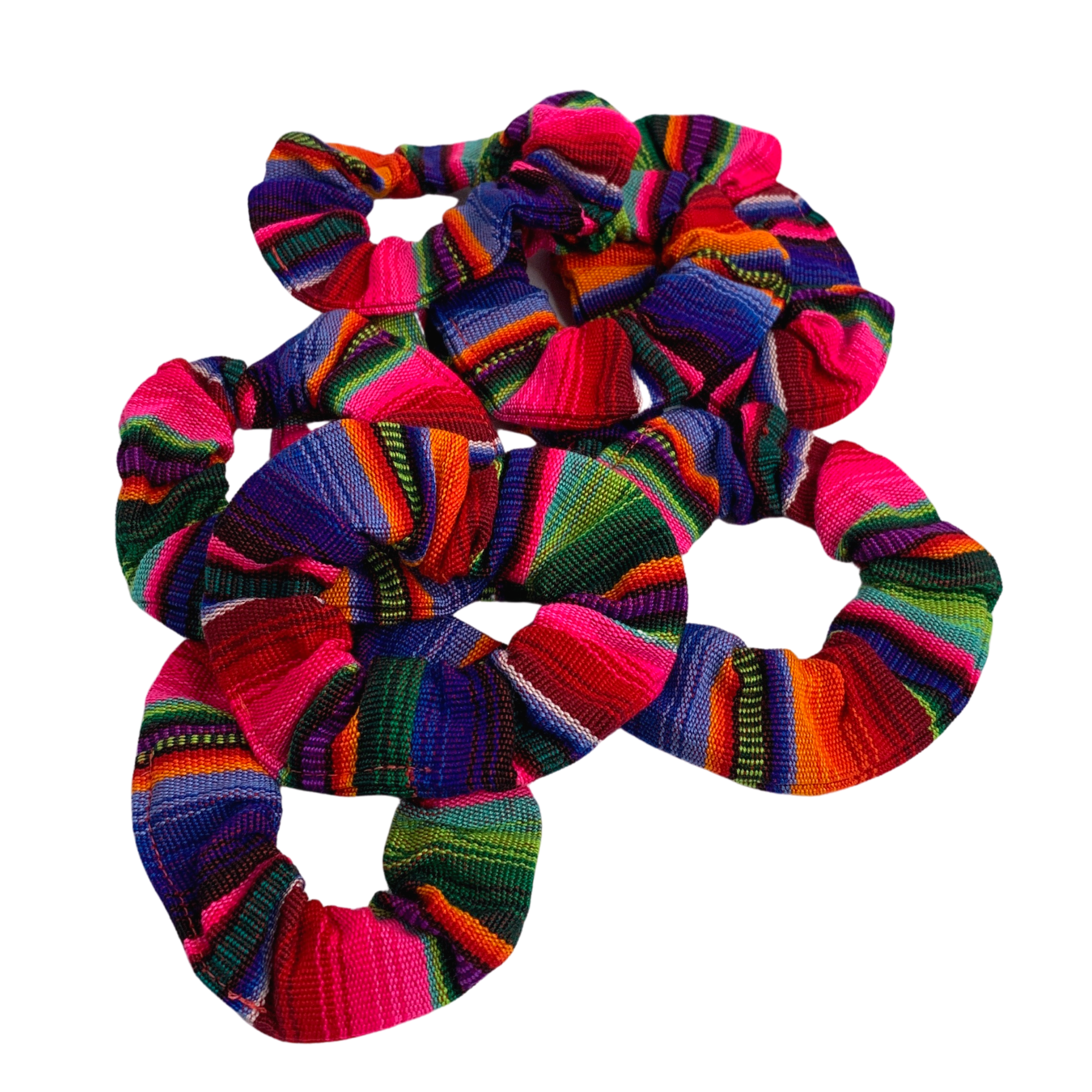 Lumily - Wholesale Scrunchie - Women's - Hacienda Striped Multicolor Scrunchie - Guatemala3