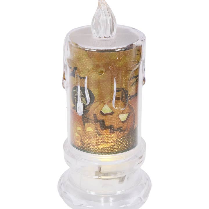 ASSORTED Halloween Clear Shimmery Candle Led Tealight for wholesale on Faire7