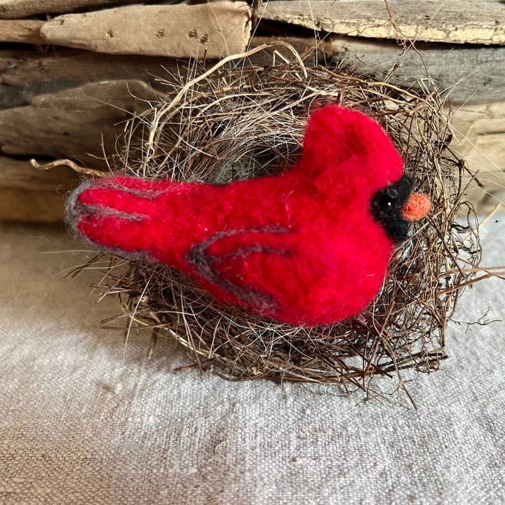 The Felted Bee - Venta al por mayor Kits de costura - Kit de fieltro Cardinal Needle0