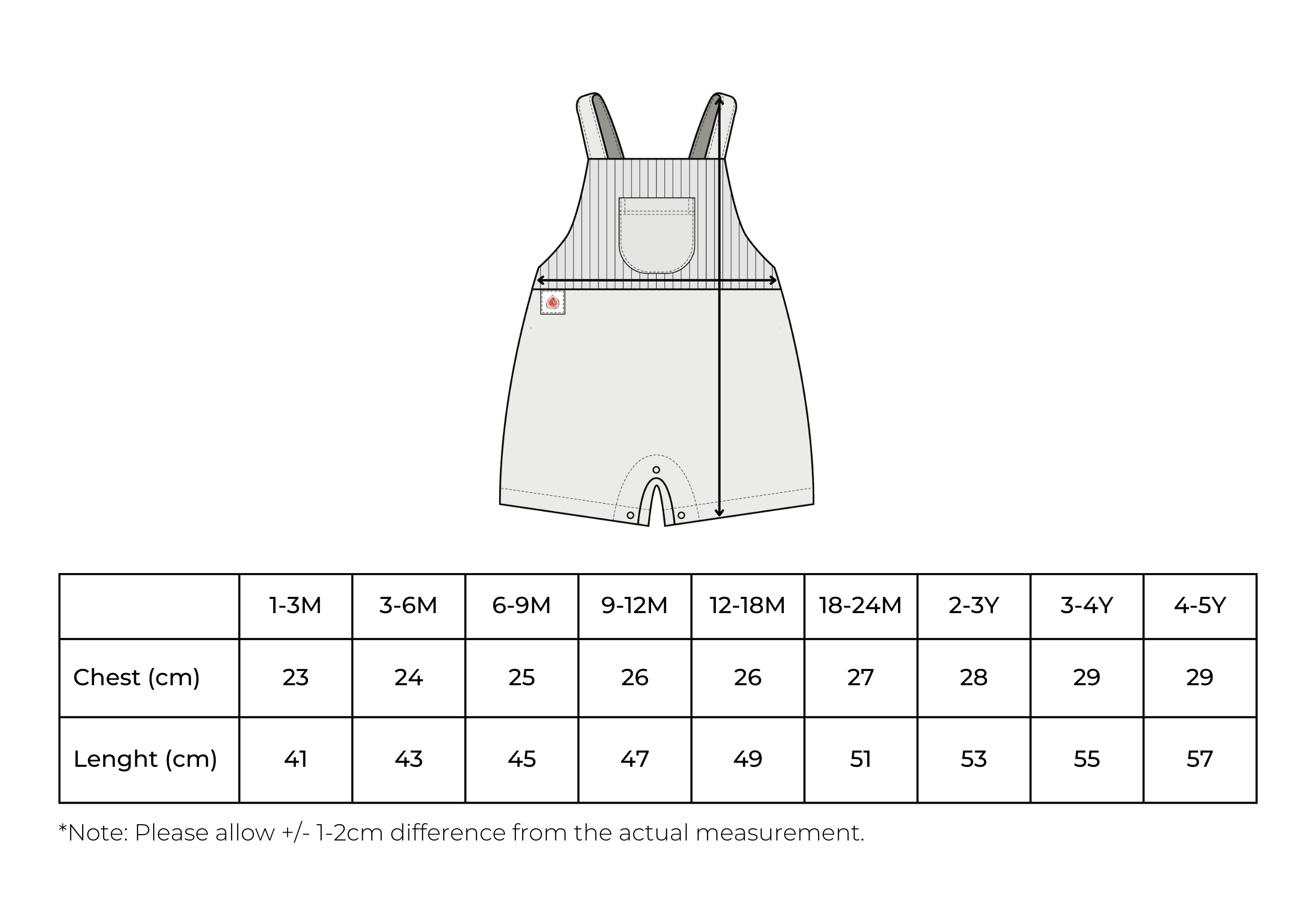 Eli & Nev (we cover U.S. import duties) - Wholesale Overalls - Baby - Baby / Kids Striped Overalls Fig Detail 100% Cotton4