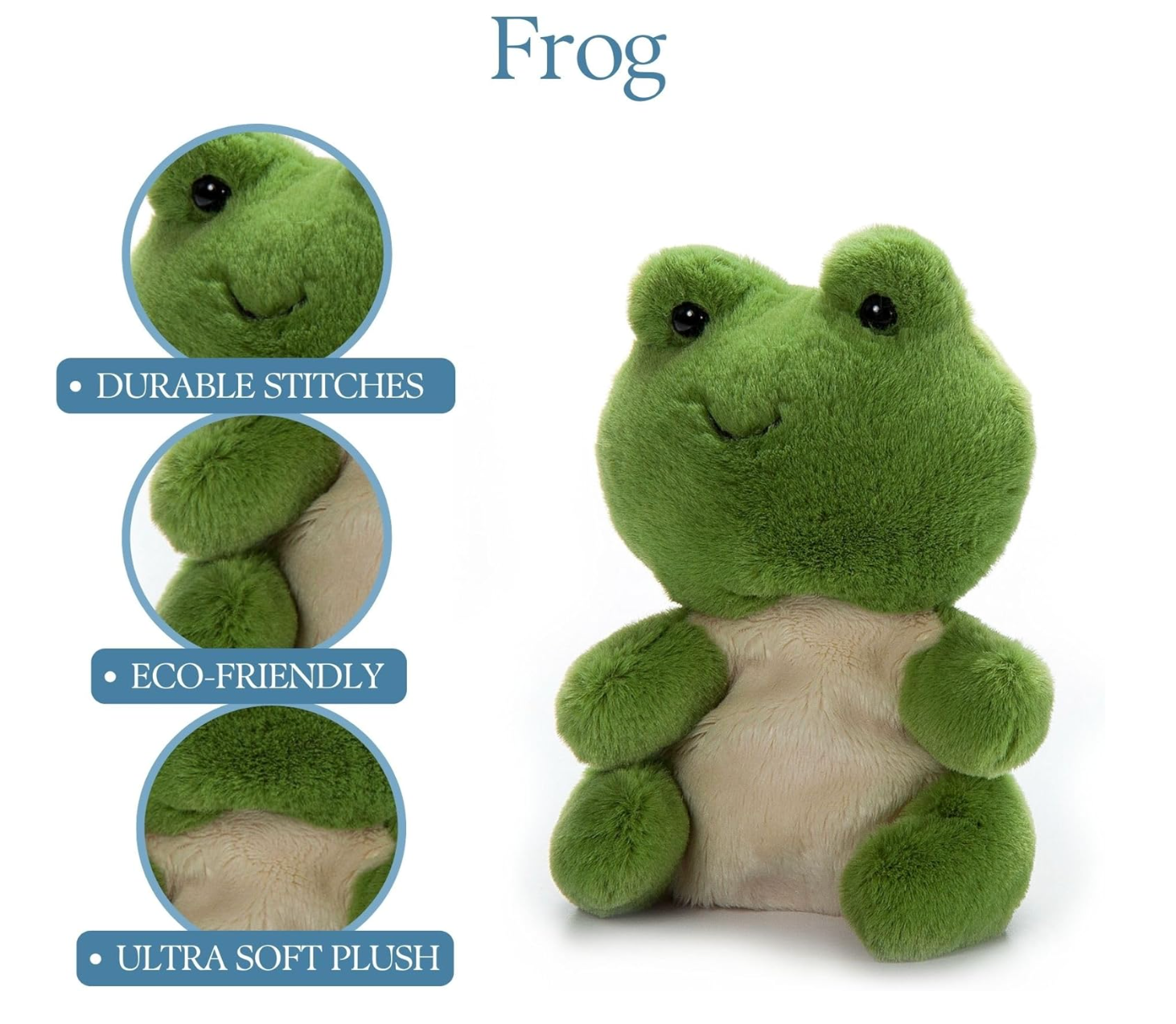 The Petting Zoo - Wholesale Stuffed/Plush Toy - Kids & Baby - 6'' (14cm) Nuggetz Frog3