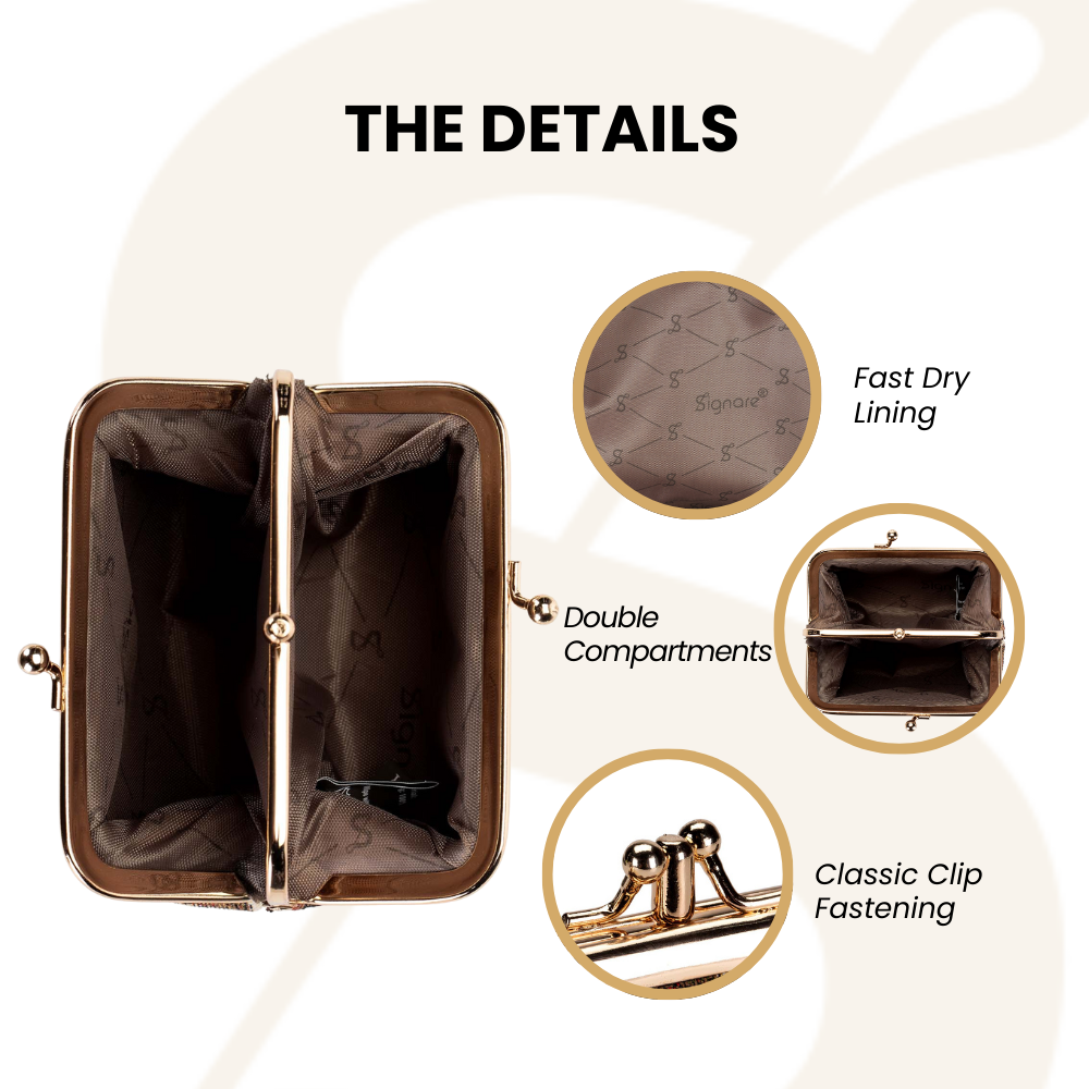 SignareArt - Wholesale Coin Purse - Women's - FRMP-MGD | MORNING GARDEN COIN CLASP FRAME PURSE WALLET3