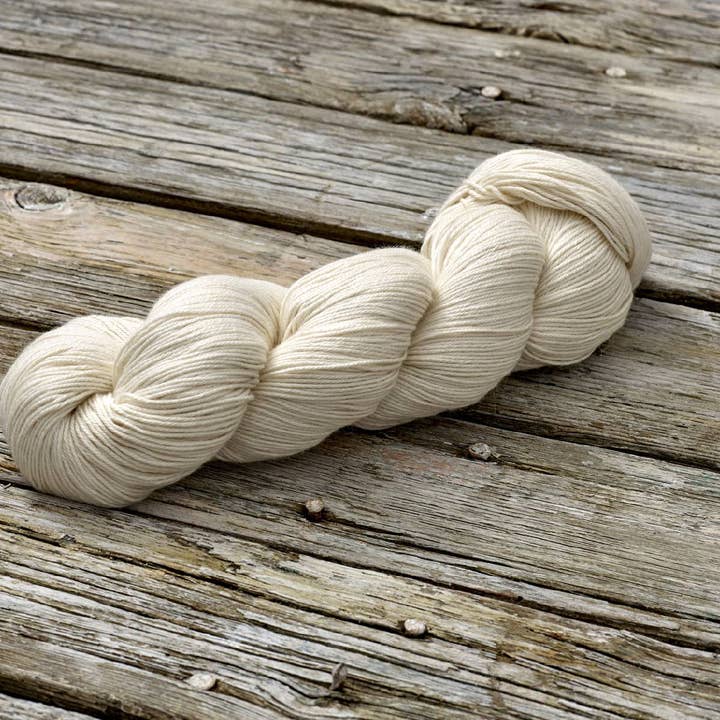 Undyed Yarn: Organic Cotton 4Ply Knitting Yarn for wholesale by Rooster Yarns