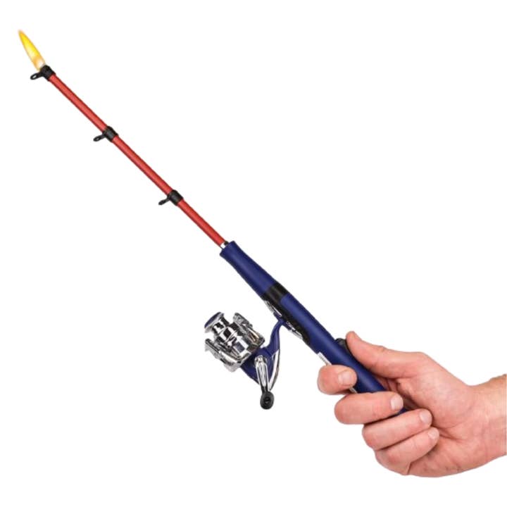John Gibson Enterprises, Inc. - Wholesale Lighter - Open Face Fishing Pole BBQ Lighter-Multicolor