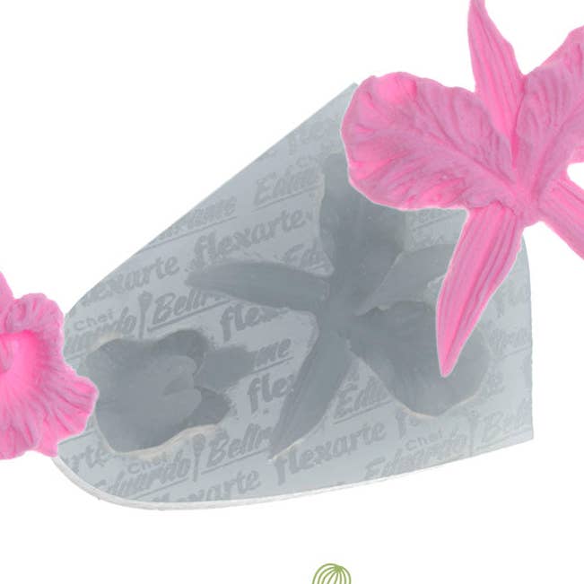 Orchid Flowers Silicone Mold Spring Mold for Cake Cupcake Decorating Fondant Baking Chocolate Candy Mould DIY for wholesale by Flexarte USA