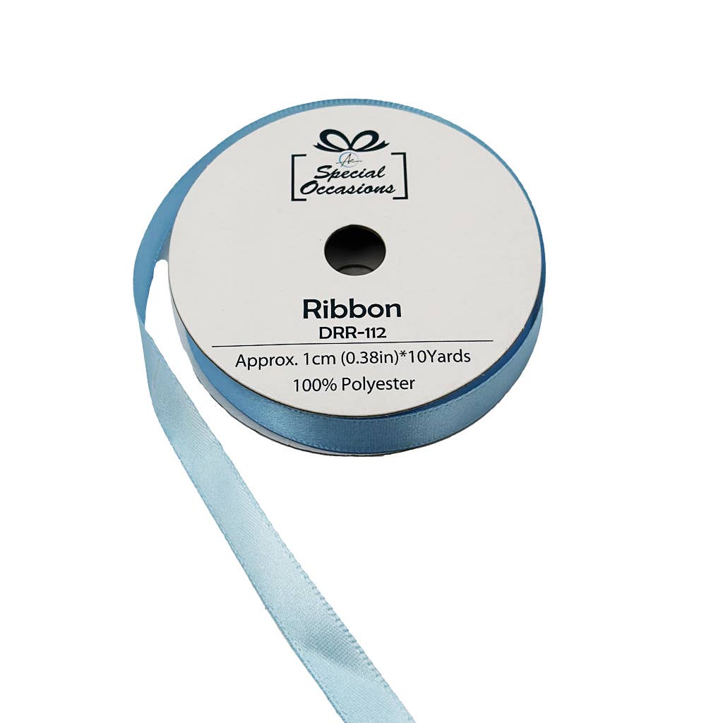 Angels Craft - Wholesale Ribbon - Gift Wrapping - Satin Ribbon 0.4" x 10 Yards Set of 12 (Available 8 colors)4