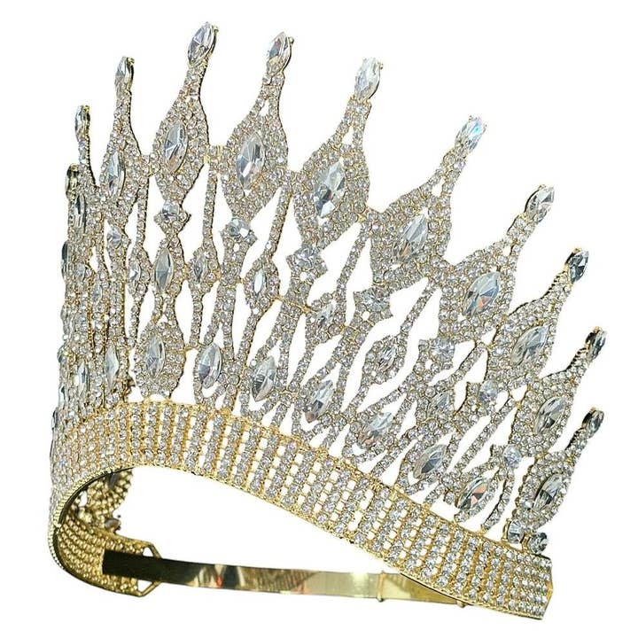 Diacly - Wholesale Tiara - Women's - High Top Brilliant Marquise Queen Pageant Crown Tiara5