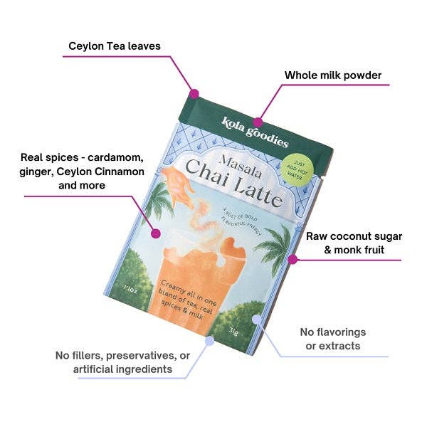 Lazy Girl Chai | Kola Goodies - Wholesale Loose Tea - Masala Chai Latte (5-Pack)3