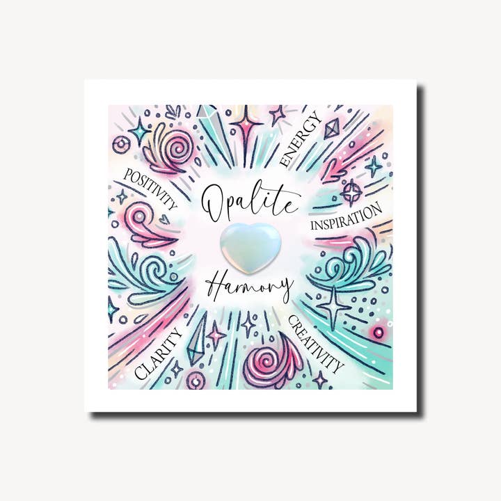 Opalite | Sybil Love | Wellbeing Card for wholesale by Marina B