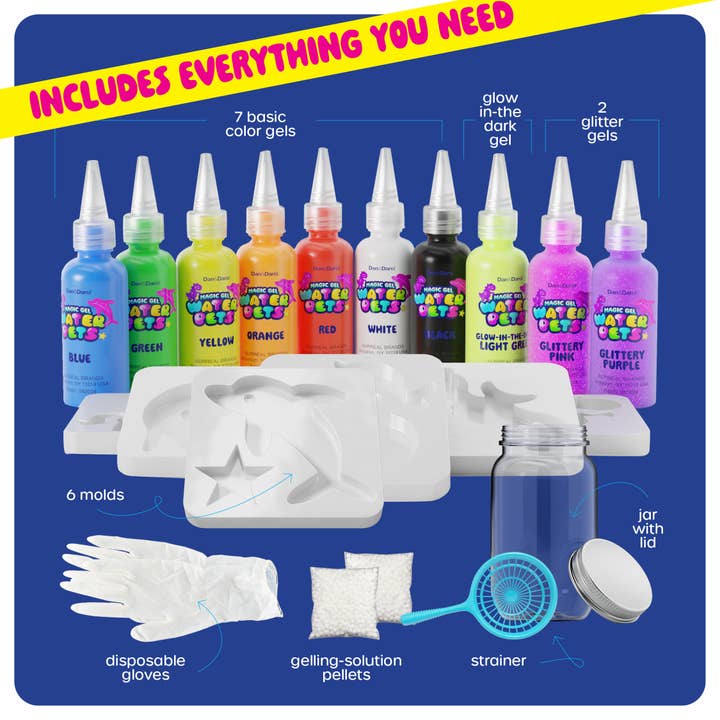 Dan&Darci - Wholesale DIY Craft Kit - Kids - Aqua Fairy Water Gel Kit for Kids - Magic Water Elf Toy Kit