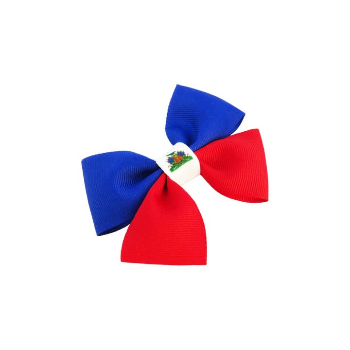 QXP Shop - Vendita all'ingrosso Fiocco per capelli - Bambini - Fiocco per capelli con bandiera Haiti1