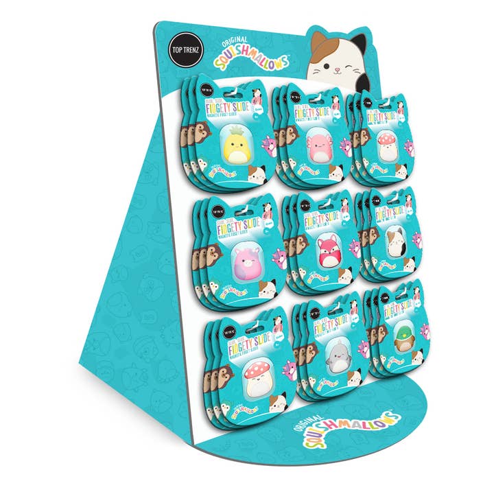 Top Trenz Inc - Wholesale Fidget Toy - Kids - Magnetic Fidget Sliders - Squishmallows Collection