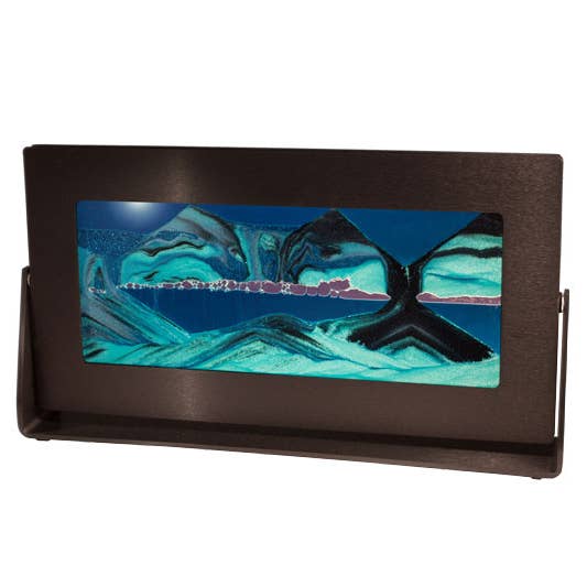 Exotic Sands, Inc. - Wholesale Decorative Tabletop Object - Black Anodized Metal - Rectangle (Contemporary)