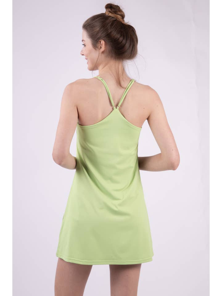 VERY J - Wholesale Athletic Dress - Women's - ND30840-Sleeveless Active Tennis Mini Dress7