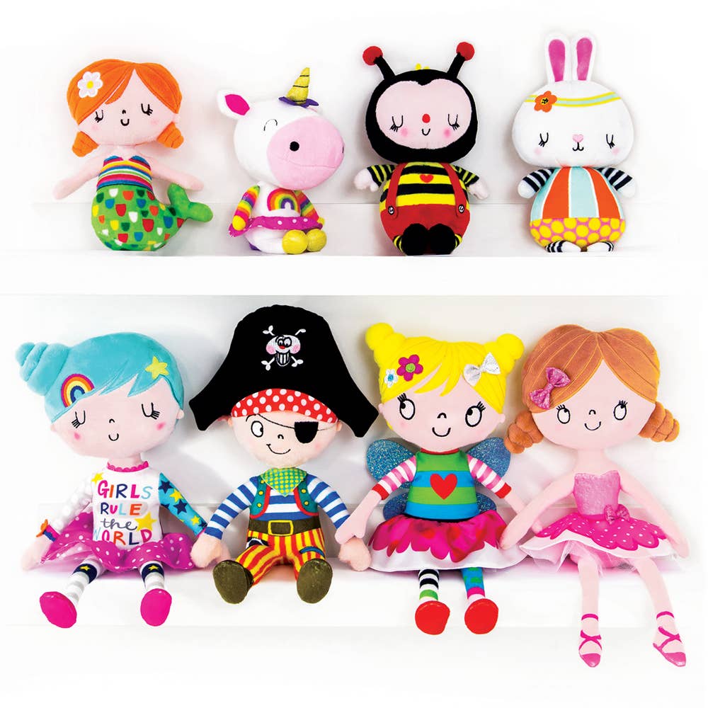 Rachel Ellen Designs – wholesale Stuffed/plush toy – Kids & baby – 17cm Plush Soft Toy Doll - Suds the Mermaid2