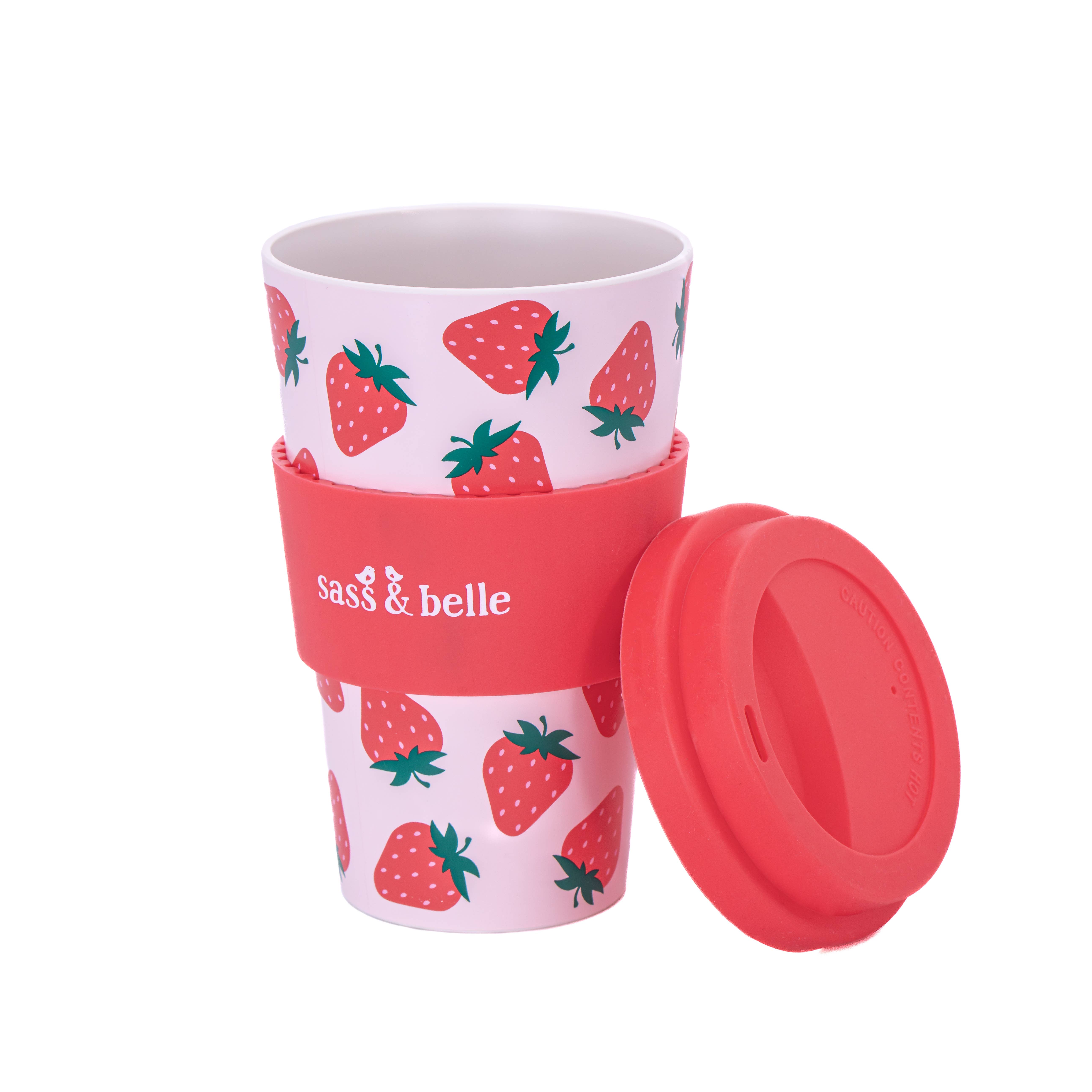 Sass & Belle Europe - Wholesale Insulated Mug/Tumbler - Strawberry Travel Coffee Cup1