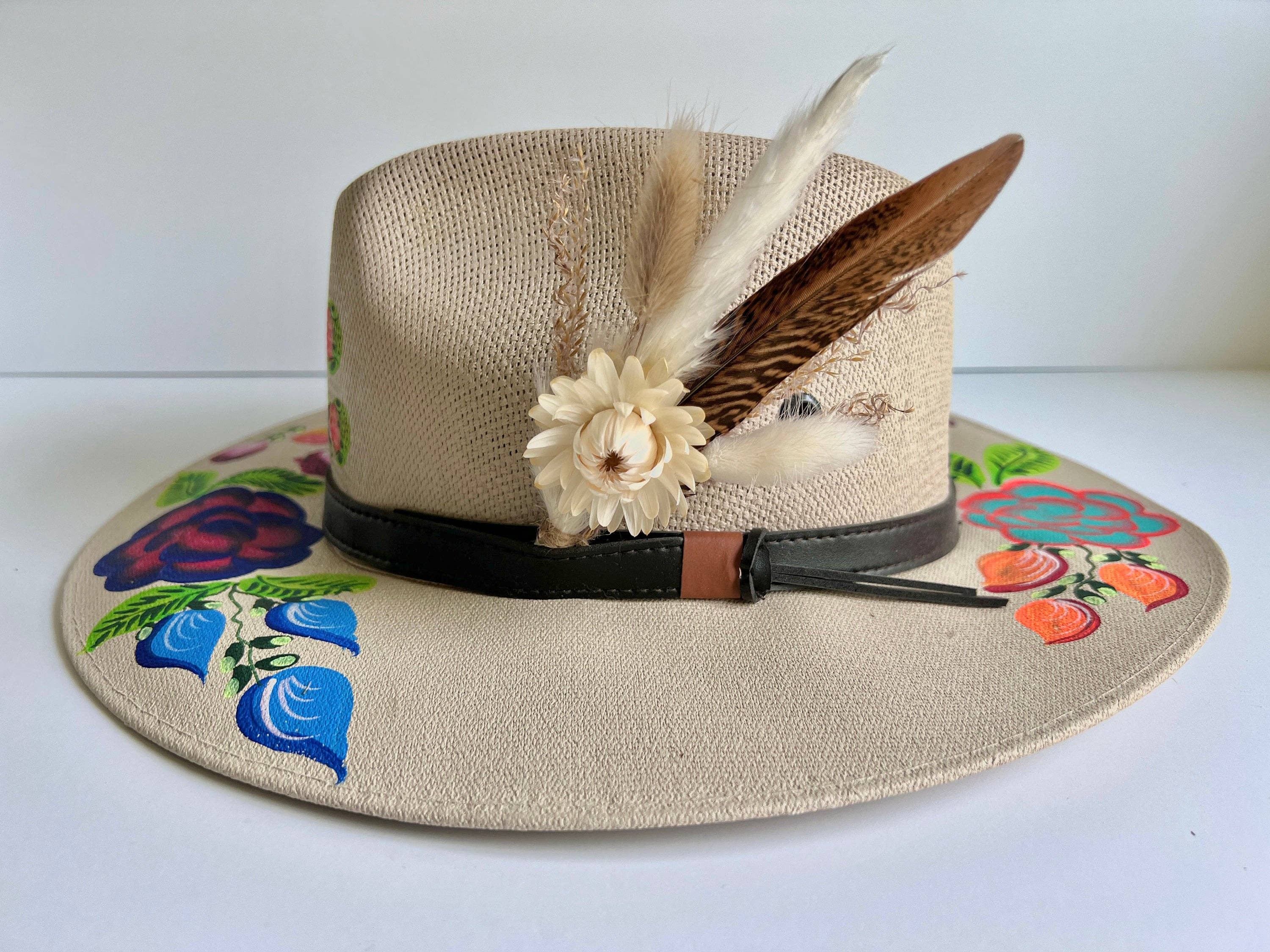 Withered Whimsy - Wholesale Hat Accessory - Women's - Hat feathers - Strawflower and feather1