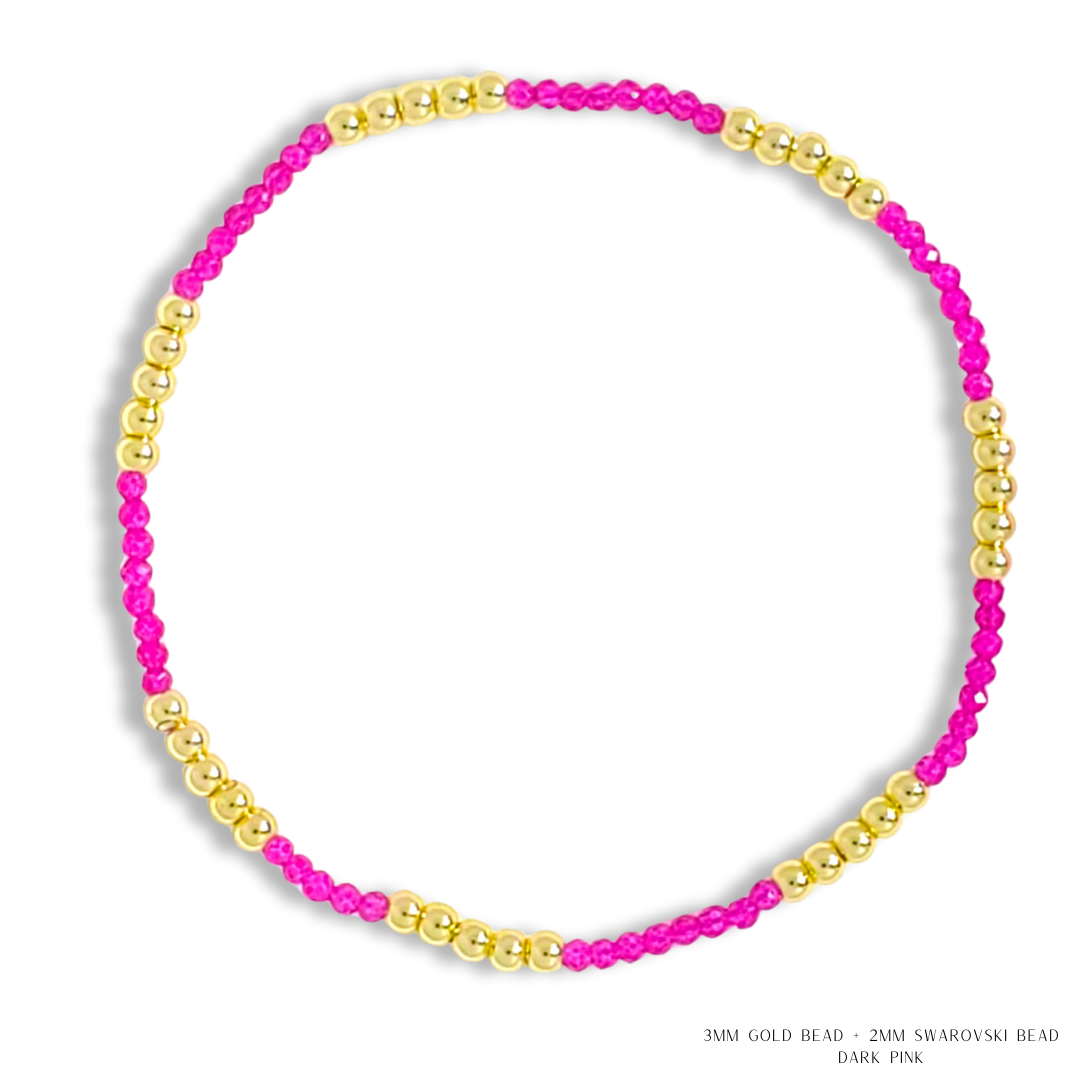 Savvy Bling - Vendita all'ingrosso Bracciale con perline - Bracciale con Perline in Oro e Cristalli Swarovski - Più Colori49