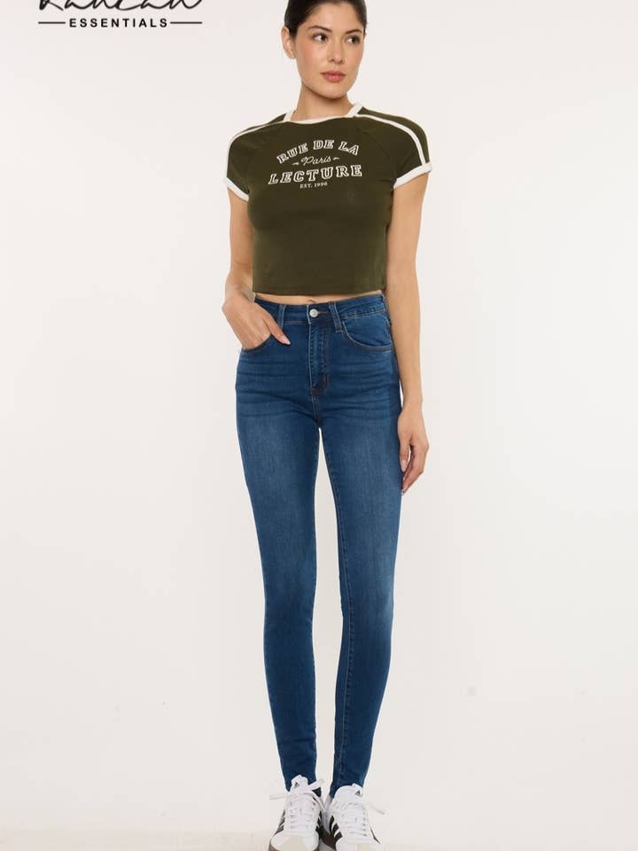 Jean super skinny taille haute OPEN PACK pour la vente par Kan Can USA