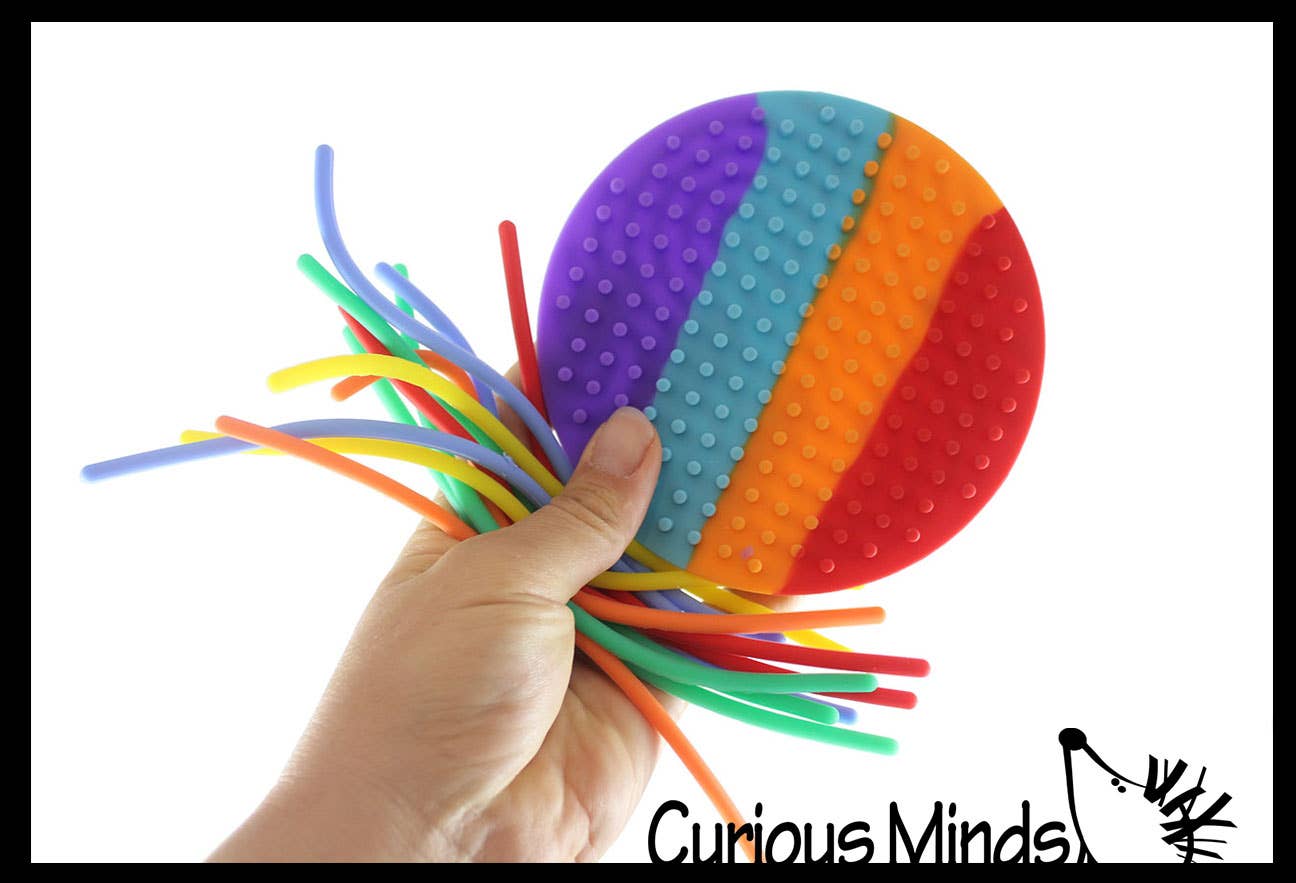Curious Minds Toys - Wholesale Fidget Toy - Kids - 1 Noodle Board Fidget Circle Double Sided - Press and Peel N4