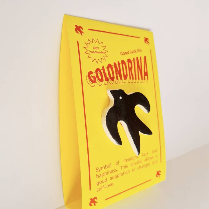 Terra Mate – Engroshandel Reversnål/knap – HIRONDELLE keramisk broche1