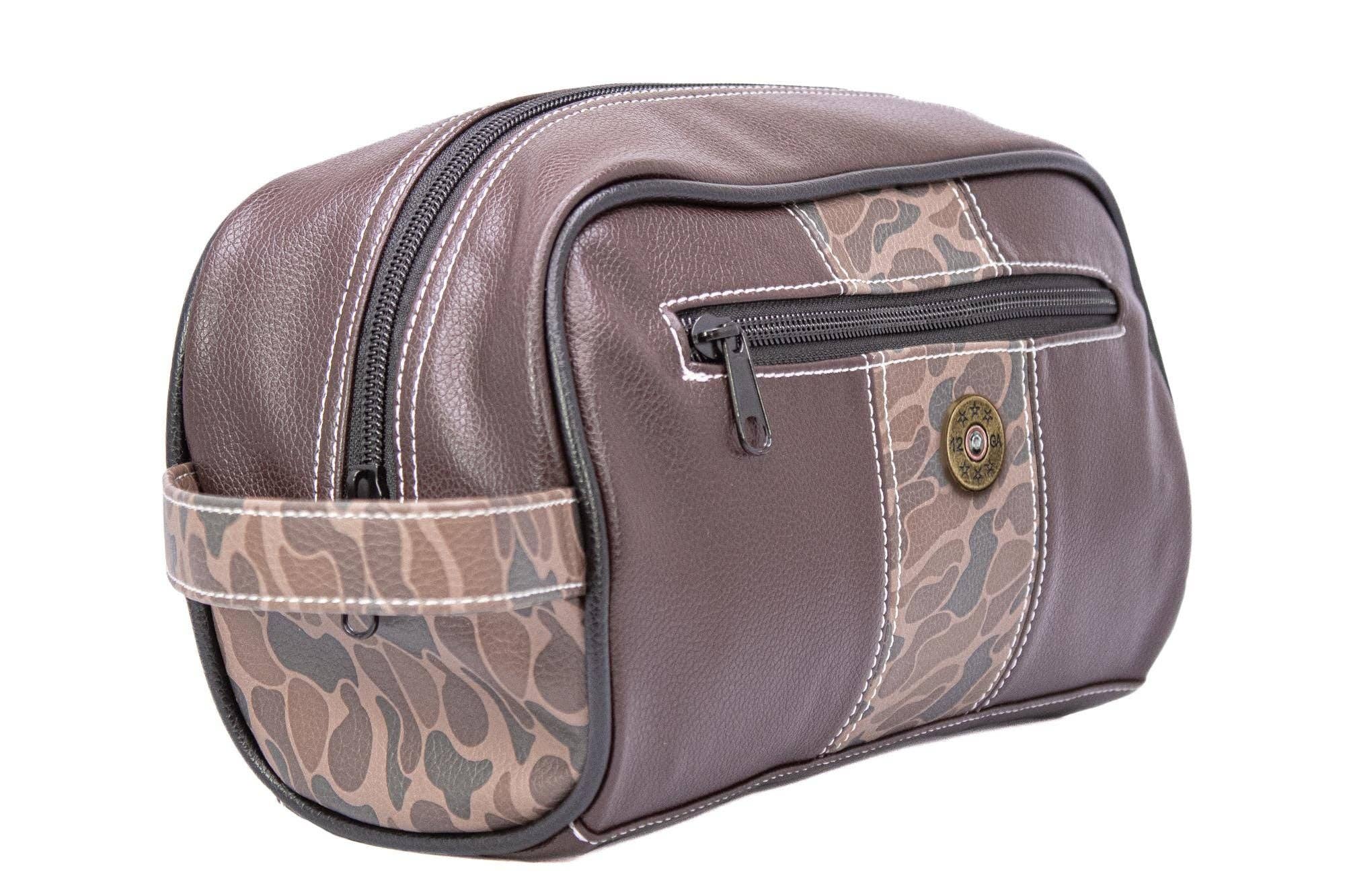 Zep-Pro - Wholesale Toiletry Bag - Men's - Shot Shell Brown Pebble Old School Camo Men's Toiletry Dopp Bag.2