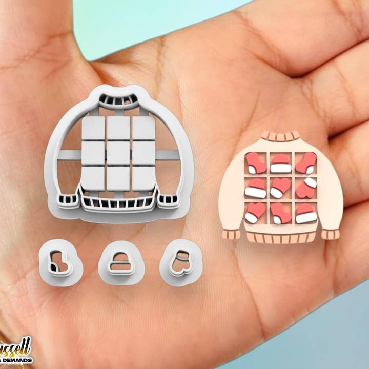 Tagliapasta per Tris Maglione di Natale per la vendita all'ingrosso da parte di Roussell Prints and Demand LLC